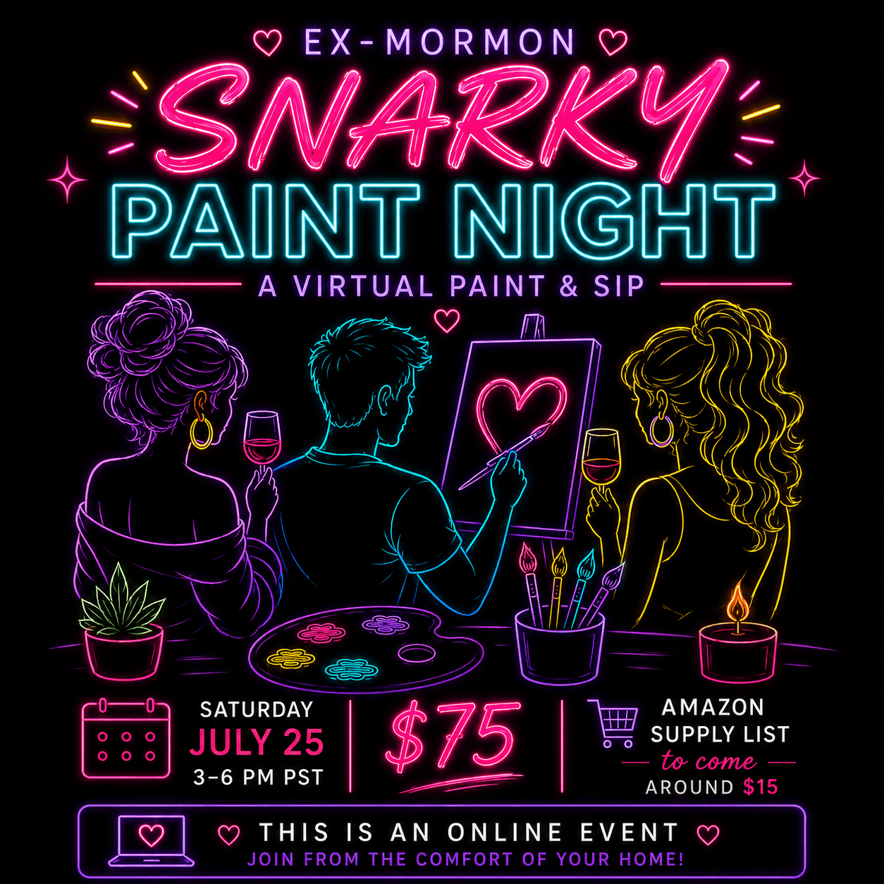 Ex-Mormon Snarky Paint Night
