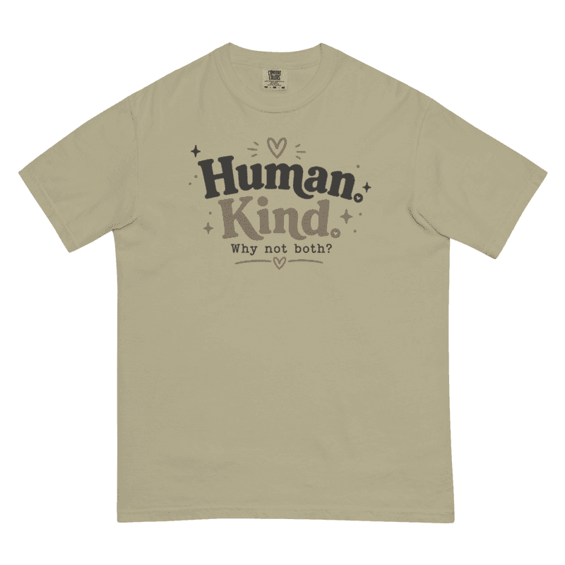 Human kind tshirt — Khaki / S