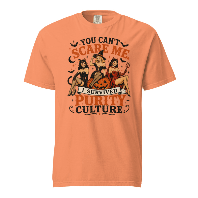 Scary Purity Culture tshirt — Terracotta / S