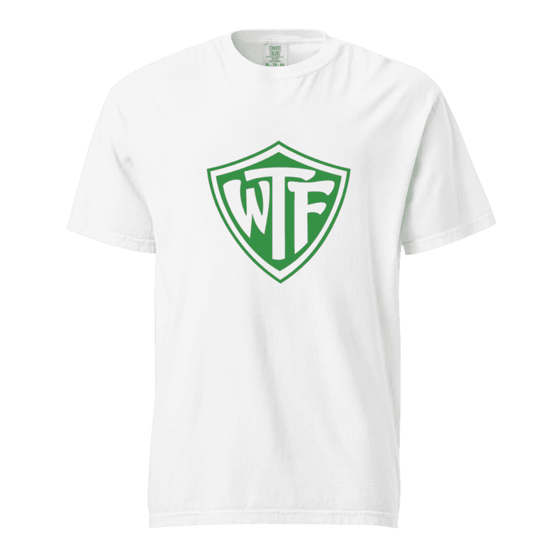 CTR to WTF Unisex garment-dyed heavyweight t-shirt — White / S