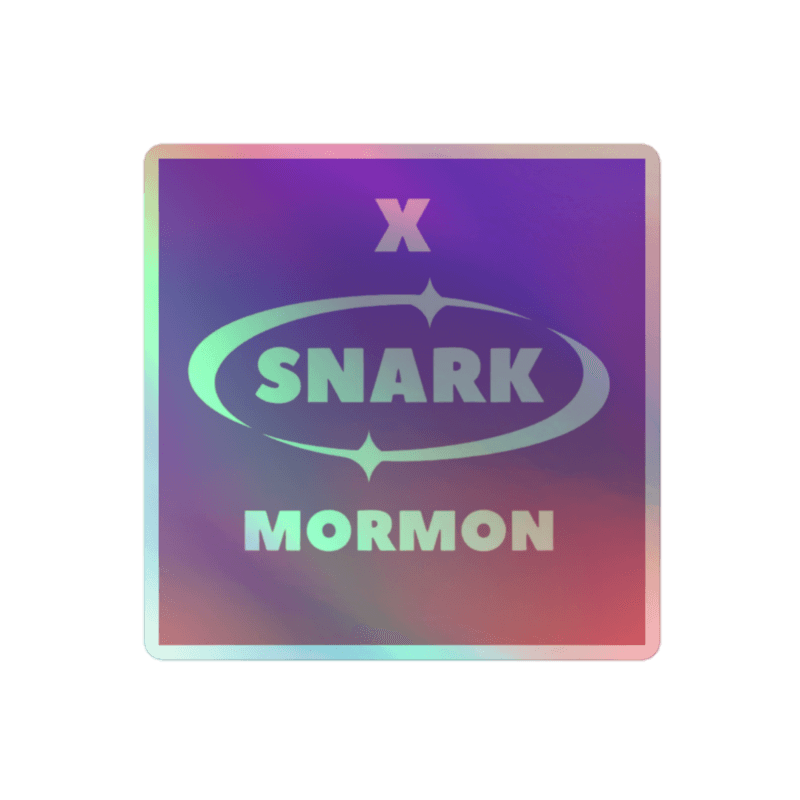 Holographic Snark Logo — Grey / 4″×4″