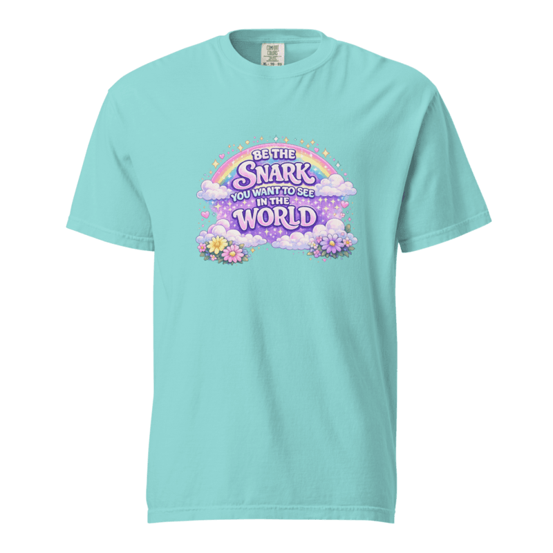 Be the Snark Unisex garment-dyed heavyweight t-shirt — Lagoon Blue / S