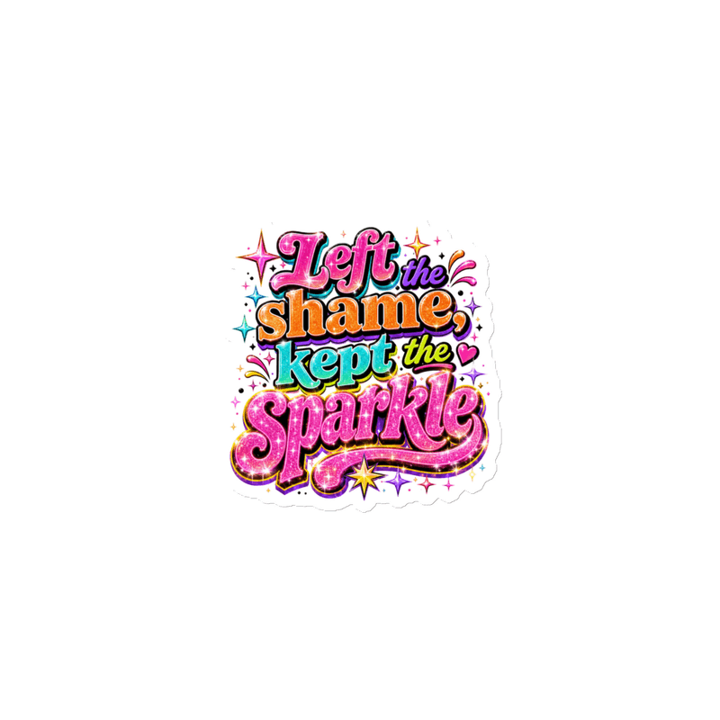 Kept the Sparkle Magnet — White / 3″×3″