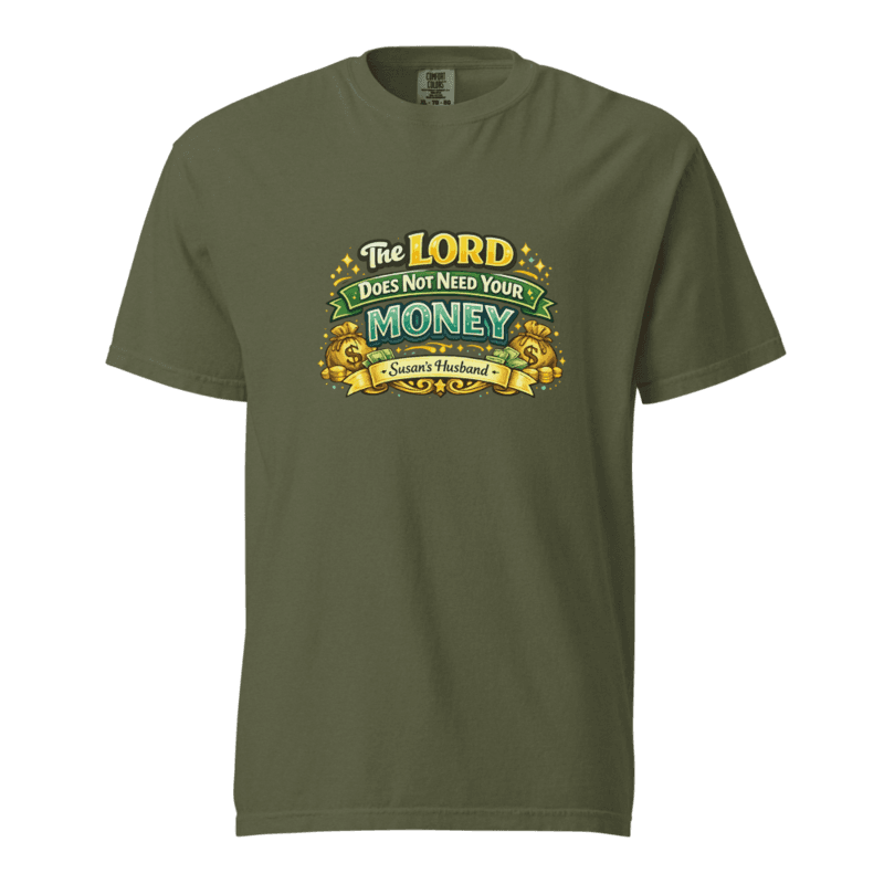 Susan’s Husband Unisex garment-dyed heavyweight t-shirt — Hemp / S
