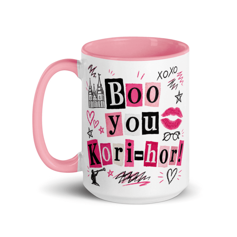 Boo You Kori-hor! Mug — Pink / 15 oz