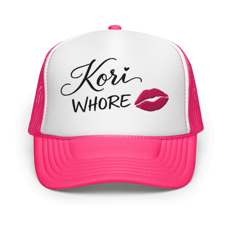 Korihor Foam trucker hat — Hot Pink/ White/ Hot Pink / One size