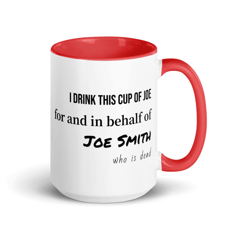 Coffee By Proxy Mug — Red / 15 oz