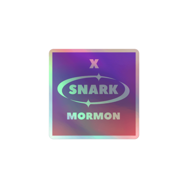 Holographic Snark Logo — Grey / 3″×3″