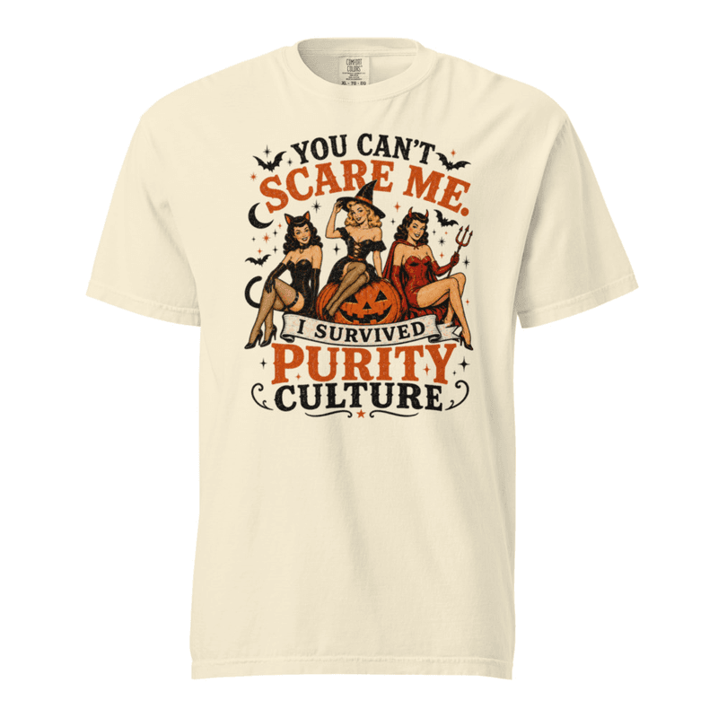 Scary Purity Culture tshirt — Ivory / S