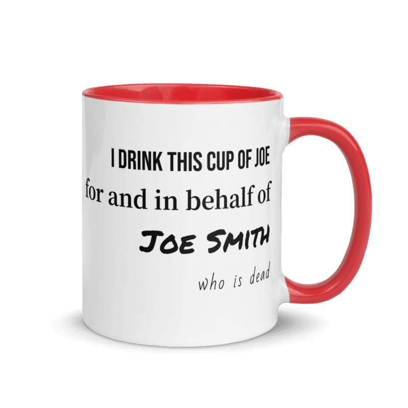 Coffee By Proxy Mug — Red / 11 oz