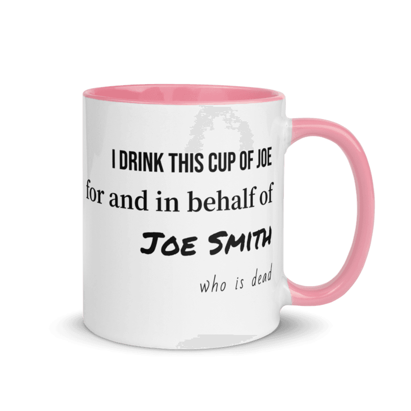 Coffee By Proxy Mug — Pink / 11 oz