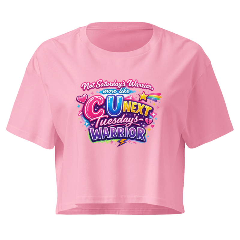 Tuesday's Warrior Women’s crop top — Bubblegum / XS
