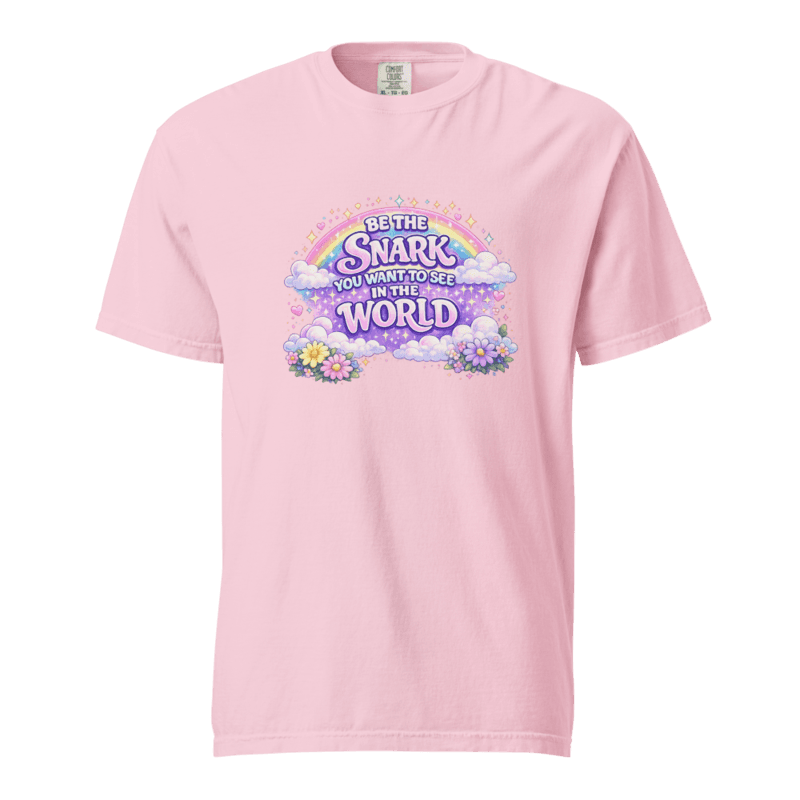 Be the Snark Unisex garment-dyed heavyweight t-shirt — Blossom / S