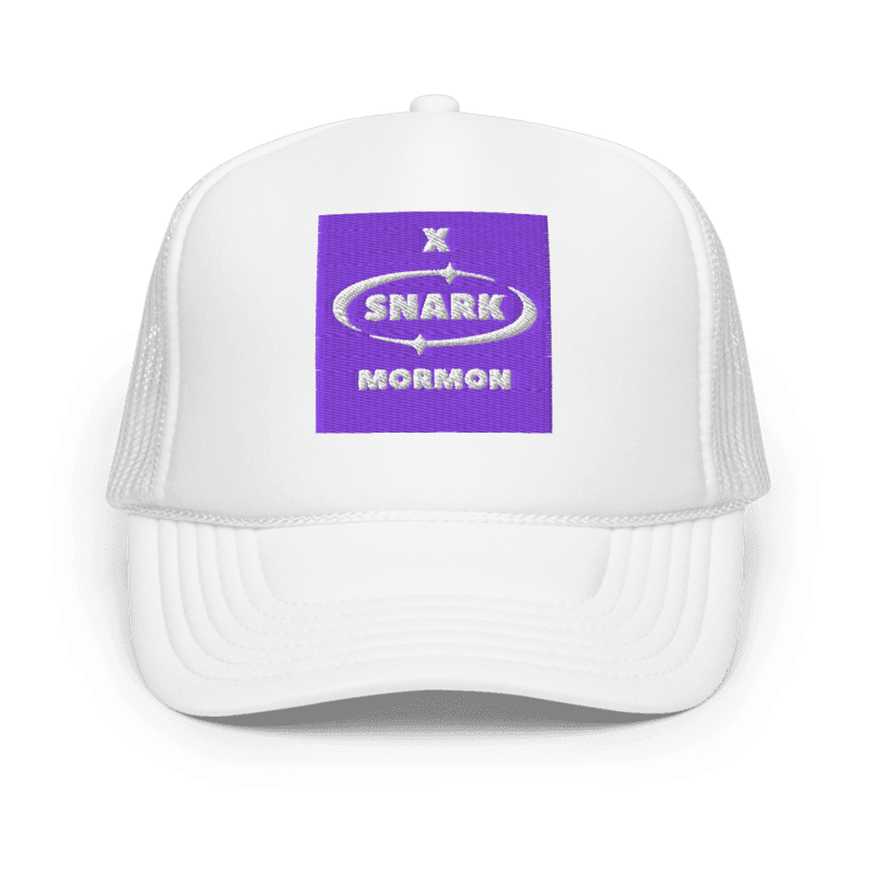 Snarkian logo Foam trucker hat — White / One size