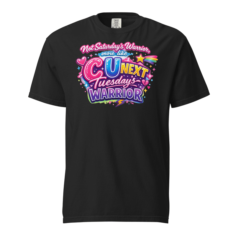 Tuesday’s Warrior Unisex garment-dyed heavyweight t-shirt — Black / S