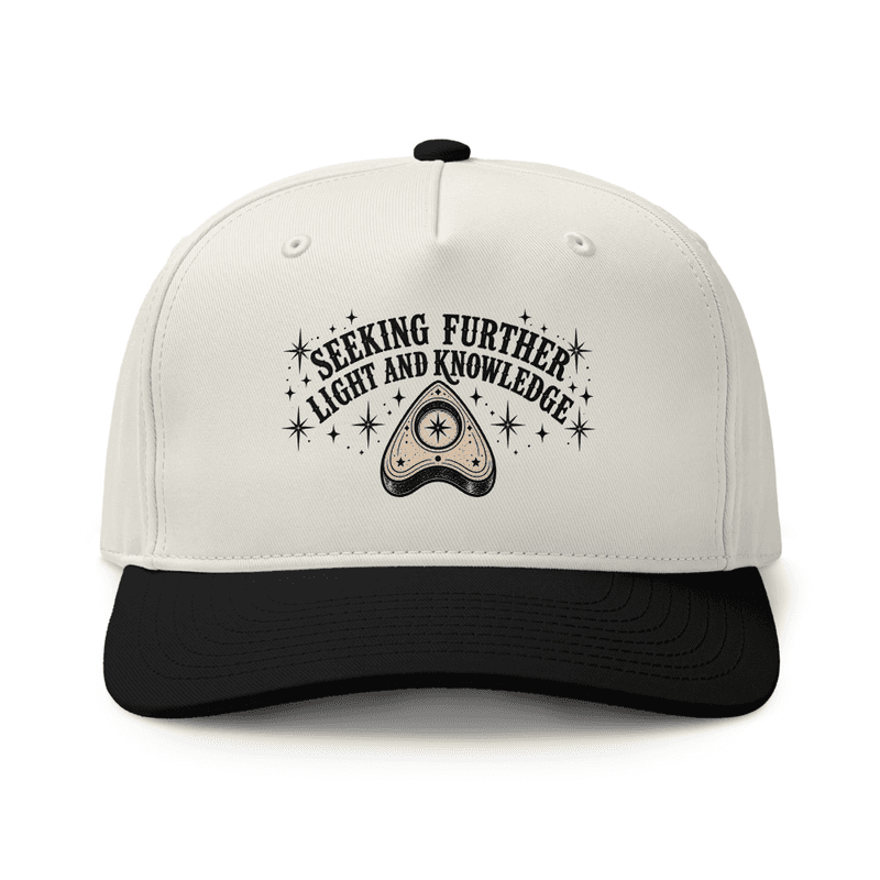 Seeking Further Light and Knowledge Hat — Natural / Black / One size