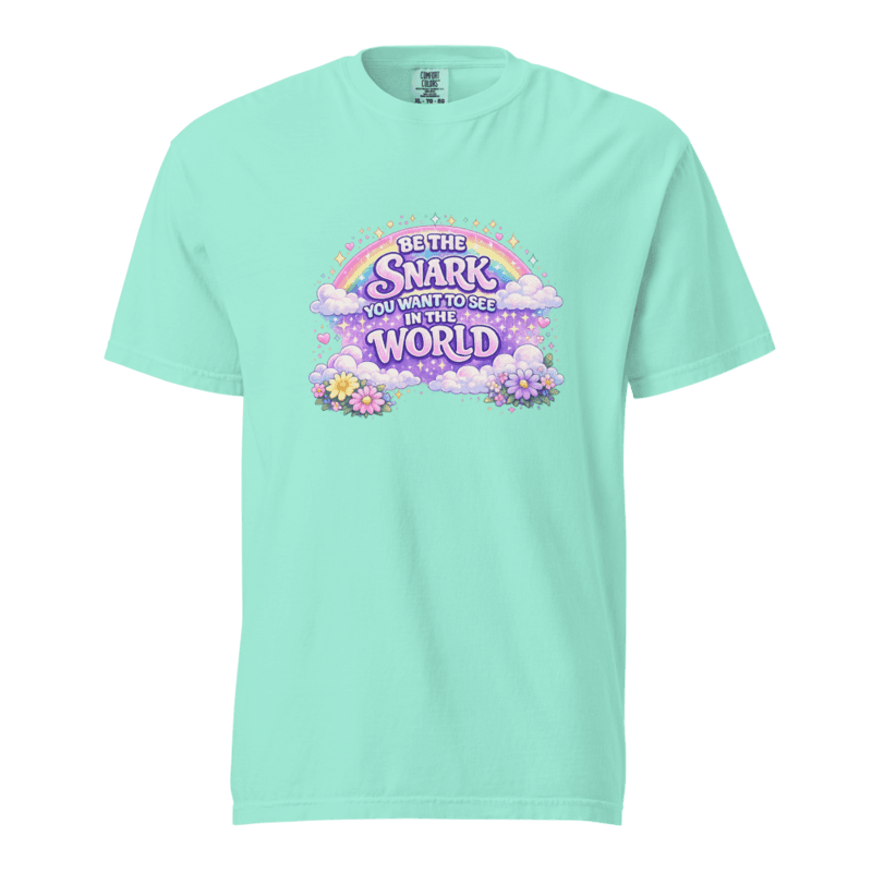 Be the Snark Unisex garment-dyed heavyweight t-shirt — Chalky Mint / S