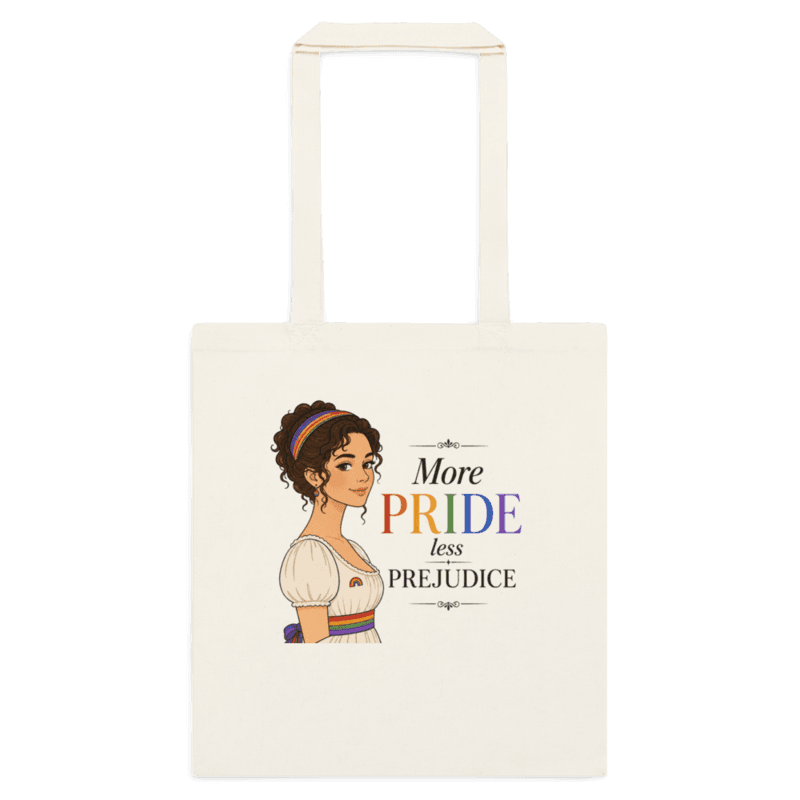 PRIDE and Prejudice Cotton color tote bag — Natural / One size