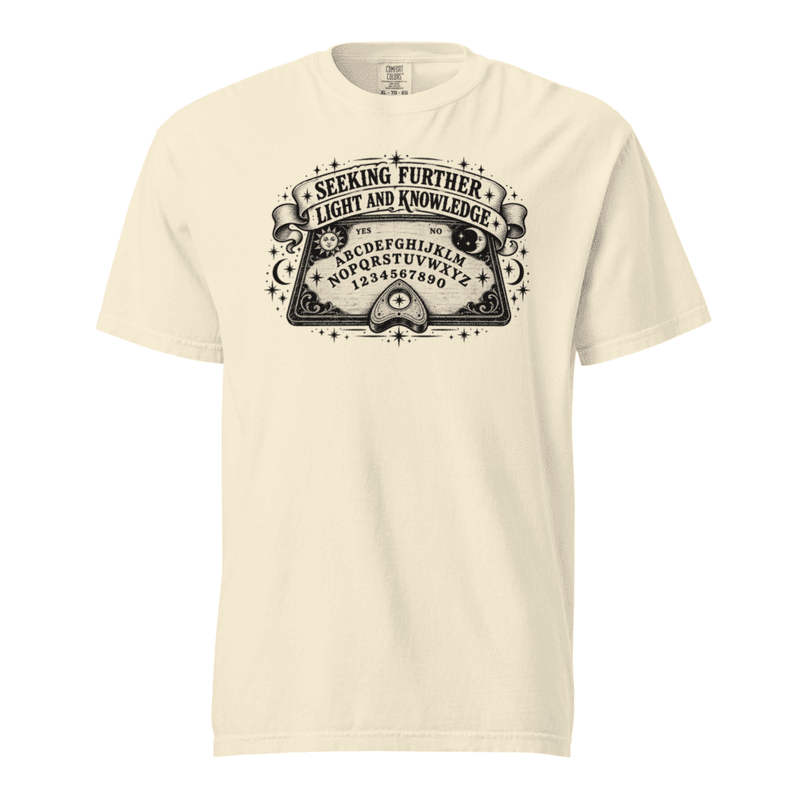 Seeking Further Light and Knowledge Tshirt — Ivory / S