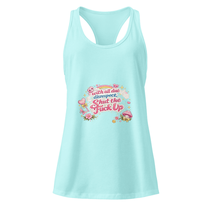Disrespectful! Women’s fitted racerback tank top — Cancun / XS