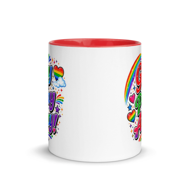 Pride Gay the Pray Away mug — Red / 11 oz